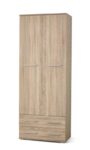 Garderobna omara LIMA REG2 sonoma, izdelana iz laminirane plošče in ABS robovi. Barva: sonoma Material: laminirana plošča ABS Dimenzija: D: 77 cm x G: 40