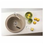 GRANITAL POMIVALNO KORITO ALVEUS NIAGARA 10, G55 BEIGE FI 510 MM - slika 2
