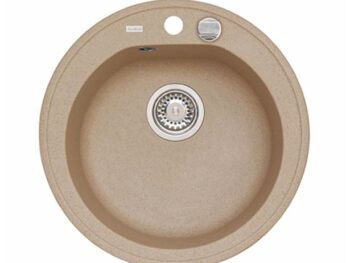 GRANITAL POMIVALNO KORITO ALVEUS NIAGARA 10, G55 BEIGE FI 510 MM