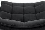 Jedilni stol K332 je dobavljiv v črni barvi. Noge stola so iz kovine prašno barvane. Dimenzija: - Š:46/G:61/V:84 cm, Material: - velvet tkanina BLUVEL 19 -