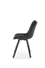 Jedilni stol K332 je dobavljiv v sivi barvi. Noge stola so iz kovine prašno barvane. Dimenzija: - Š:46/G:61/V:84 cm, Material: - velvet tkanina BLUVEL 14 -