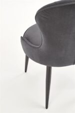 Jedilni stol K366 je dobavljiv v zeleni barvi. Noge stola so iz kovine prašno barvane. Dimenzija: - Š:52/G:58/V:92 cm, Material: - tkanina velvet BLUVEL 14 -