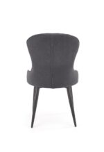 Jedilni stol K366 je dobavljiv v zeleni barvi. Noge stola so iz kovine prašno barvane. Dimenzija: - Š:52/G:58/V:92 cm, Material: - tkanina velvet BLUVEL 14 -