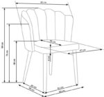 Jedilni stol K386 siv - slika 12