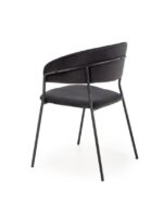 Jedilni stol K426 črn je dobavljiv v črni barvi. Noge stola so iz kovine prašno barvane. Dimenzija: - Š:57/G:54/V:79 cm, Material: - tkanina BLUVEL 19 -