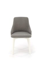 Jedilni stol TOLEDO je dobavljiv v beli barvi in v sivi tkanini( INARI 91). Noge stola so iz masivnega lesa. Dimenzija: - Š:51/G:55/V:82 cm, Material: - blago