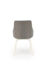 Jedilni stol TOLEDO je dobavljiv v beli barvi in v sivi tkanini( INARI 91). Noge stola so iz masivnega lesa. Dimenzija: - Š:51/G:55/V:82 cm, Material: - blago