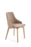 Jedilni stol TOLEDO je dobavljiv v sonoma barvi in v bež tkanini( INARI 23). Noge stola so iz masivnega lesa. Dimenzija: - Š:51/G:55/V:82 cm, Material: -