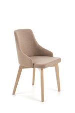 Jedilni stol TOLEDO je dobavljiv v sonoma barvi in v bež tkanini( INARI 23). Noge stola so iz masivnega lesa. Dimenzija: - Š:51/G:55/V:82 cm, Material: -