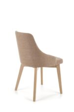 Jedilni stol TOLEDO je dobavljiv v sonoma barvi in v bež tkanini( INARI 23). Noge stola so iz masivnega lesa. Dimenzija: - Š:51/G:55/V:82 cm, Material: -