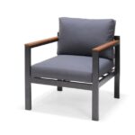 KOVINSKA VRTNA GARNITURA NATERIAL SET ORIS II 5S+MIZA SIVA ALU - slika 4