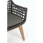 KOVINSKI STOL BIZZOTTO HOMEMOTION MADISON, ČRN - slika 6