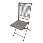 KOVINSKI STOL DECORIS CALI MOZAIK 38X50X92 CM - slika 2