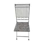 KOVINSKI STOL DECORIS CALI MOZAIK 38X50X92 CM