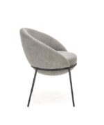 Jedilni stol K482 je dobavljiv v sivi barvi. Noge stola so iz kovine prašno barvane. Dimenzija: - Š:61/G:59/V:78 cm, Material: - tkanina - kovina