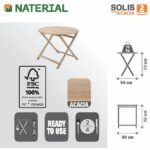 LESENA MIZA NATERIAL SOLIS D90CM AKAC. - slika 6