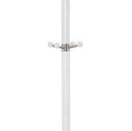 Praktičen kovinski obešalnik, primeren za vsak prostor. Barva: - bel Višina: - 185 cm - fi 38 cm