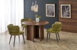 Okrogla jedilna miza CALDO, miza je izdelana iz MDF ter naravnega furnirja. Miza je v barvi oreha. Barva: oreh Material: MDF naravni furnir Dimenzija: FI: 120