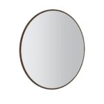 Okroglo ogledalo OVARI oreh je elegantna in priročna. Konstrukcija je narejena iz kakovostne laminirane plošče debeline 16 mm v kombinaciji MDF-ja in