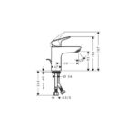 PIPA ZA UMIVALNIK HANSGROHE MYCUBE 100 - slika 2