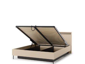 Postelja TEBO 140 x 200 z dvižnim letvenim dnom - beige udobje in stil v vaši spalnici. Dobro izbrana postelja za spalnico ni le prostor za počitek, temveč