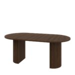 Raztegljive jedilna miza OVARI Fi 100 je elegantna in funkcionalna. Mizo se lahko raztegne iz dimenzija Fi 100 cm v dimenzijo 188 cm. Narejena je iz laminirane