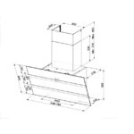 STENSKA KUHINJSKA NAPA FABER STEELMAX EV8 LED BK/X A55 - slika 2