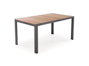 Vrtna miza FIERRO je kakovostna in stabilna. Narejena je iz aluminija v črni barvi s kombinacijo rjave. Ima stabilne nogice in trpežno mizno ploščo. Barva: