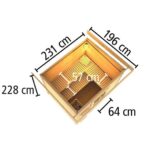ZUNANJA SAVNA KARIBU 38 MM HYTTI 3+11KW GRELEC ZUNANJA KRMILNA ENOTA - slika 2