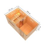 ZUNANJA SAVNA KARIBU 38 MM HYTTI 6+11KW BIO-KOMBINIRANI GRELEC - slika 2