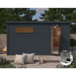 ZUNANJA SAVNA KARIBU 38 MM HYTTI 6+9KW BIO-KOMBINIRANA PEÈ