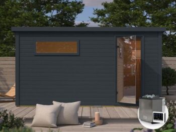 ZUNANJA SAVNA KARIBU 38 MM HYTTI 6+9KW BIO-KOMBINIRANA PEÈ