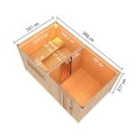 ZUNANJA SAVNA KARIBU 38 MM HYTTI 6+9KW GRELEC ZUNANJA KRMILNA ENOTA - slika 2