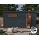 ZUNANJA SAVNA KARIBU 38 MM HYTTI 6+9KW GRELEC ZUNANJA KRMILNA ENOTA