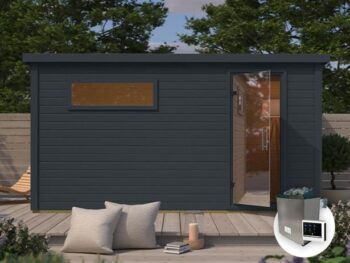 ZUNANJA SAVNA KARIBU 38 MM HYTTI 6+9KW GRELEC ZUNANJA KRMILNA ENOTA