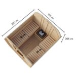 ZUNANJA SAVNA KARIBU 38 MM SODNA QUADRO 2+9KW GRELEC+ ZUNANJI NADZOR - slika 2