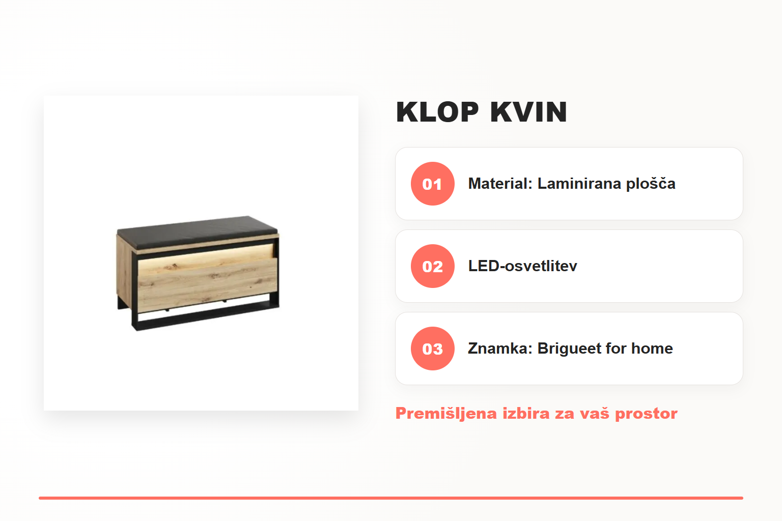 Klop KVIN – pregled ključnih lastnosti