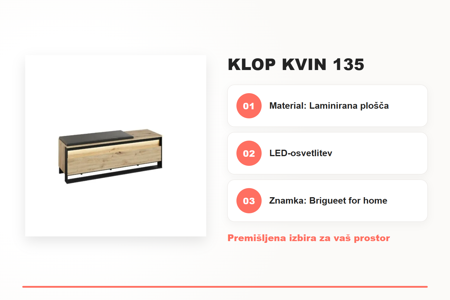 Klop KVIN 135 – pregled ključnih lastnosti