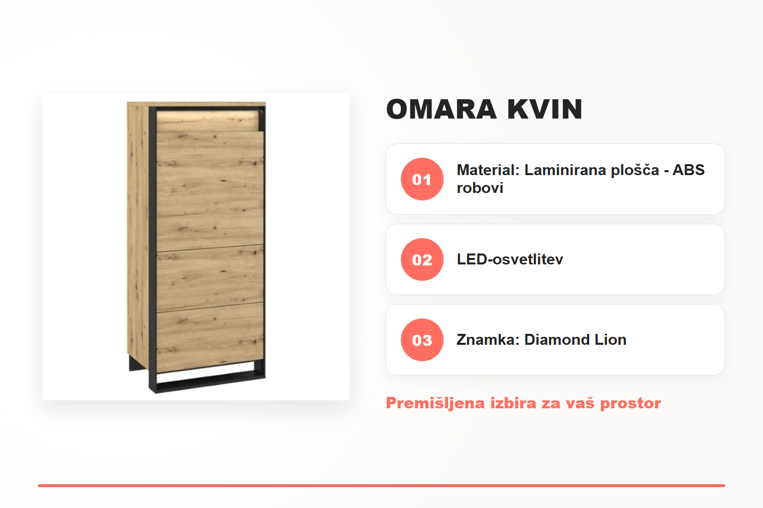 Omara KVIN – pregled ključnih lastnosti