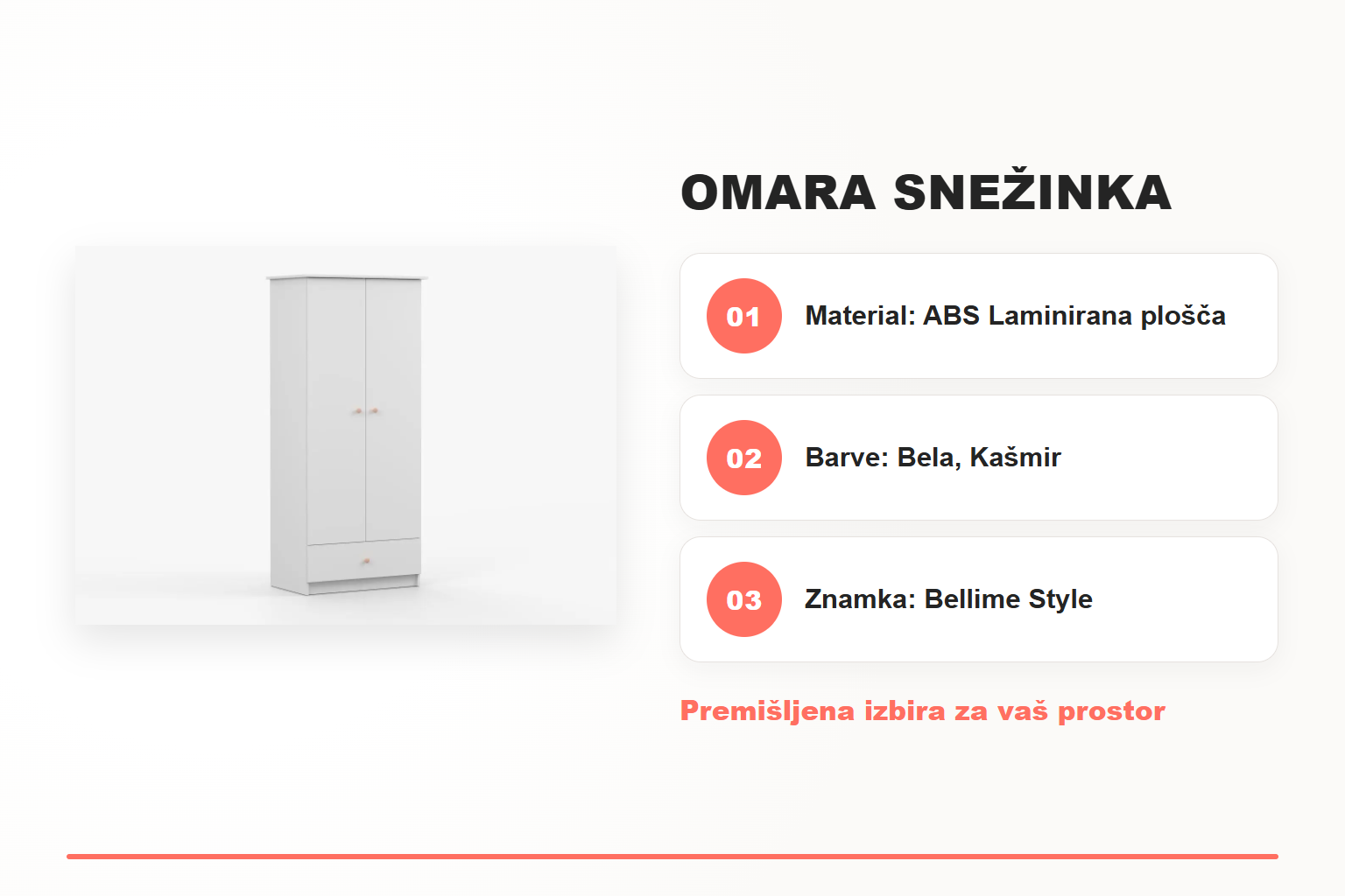 Omara SNEŽINKA – pregled ključnih lastnosti