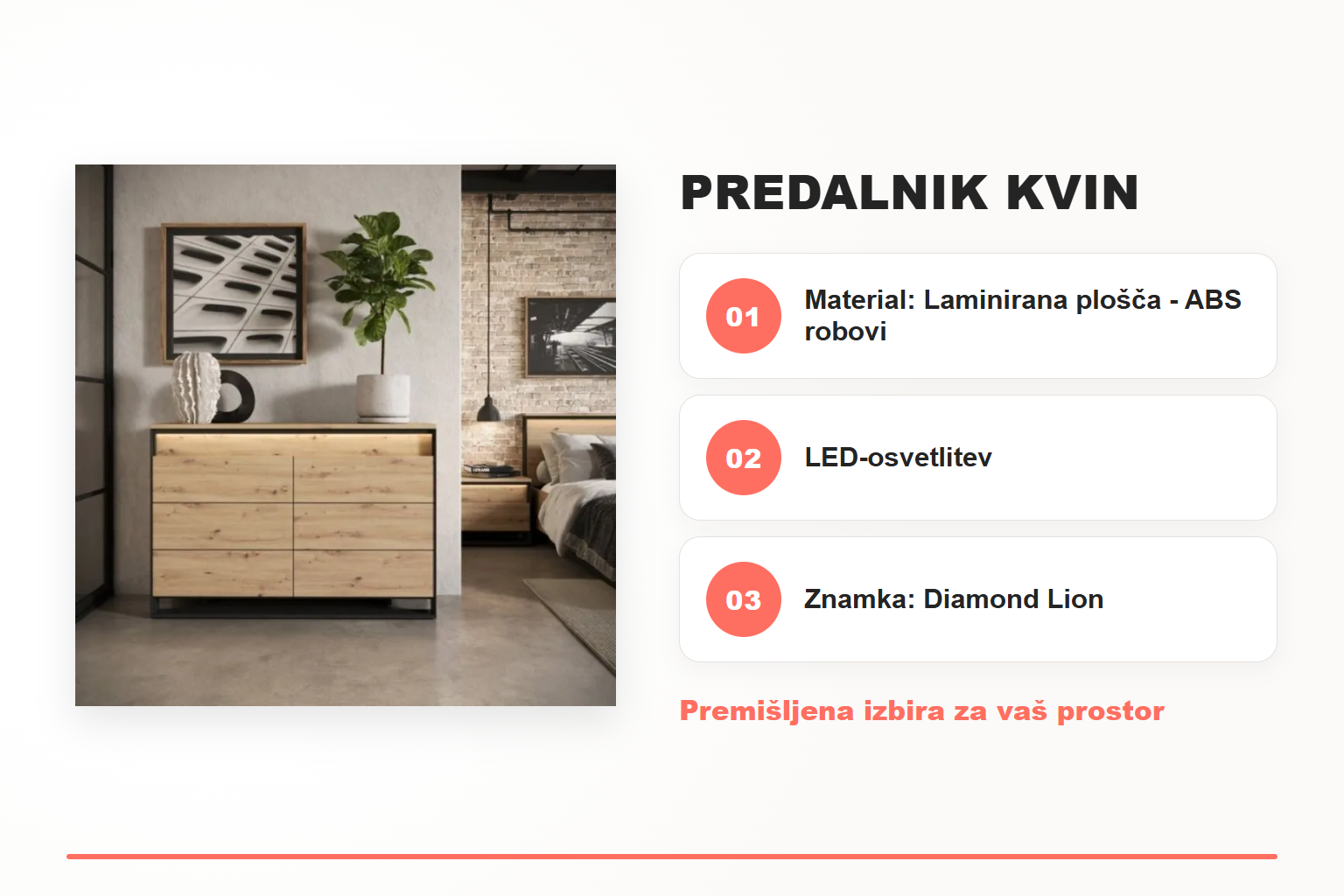 Predalnik KVIN – pregled ključnih lastnosti