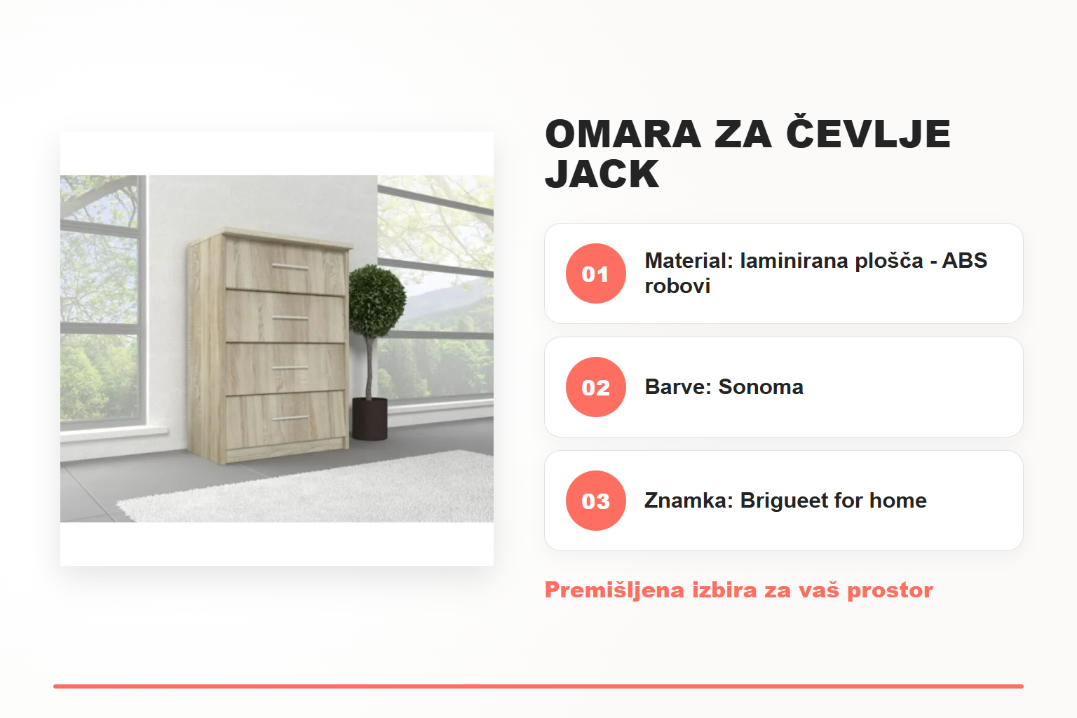 Omara za čevlje JACK – pregled ključnih lastnosti