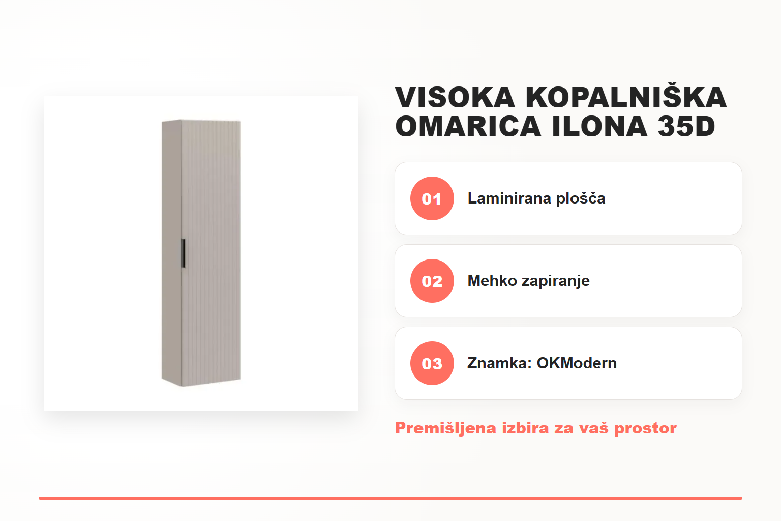 Visoka kopalniška omarica ILONA 35D – pregled ključnih lastnosti