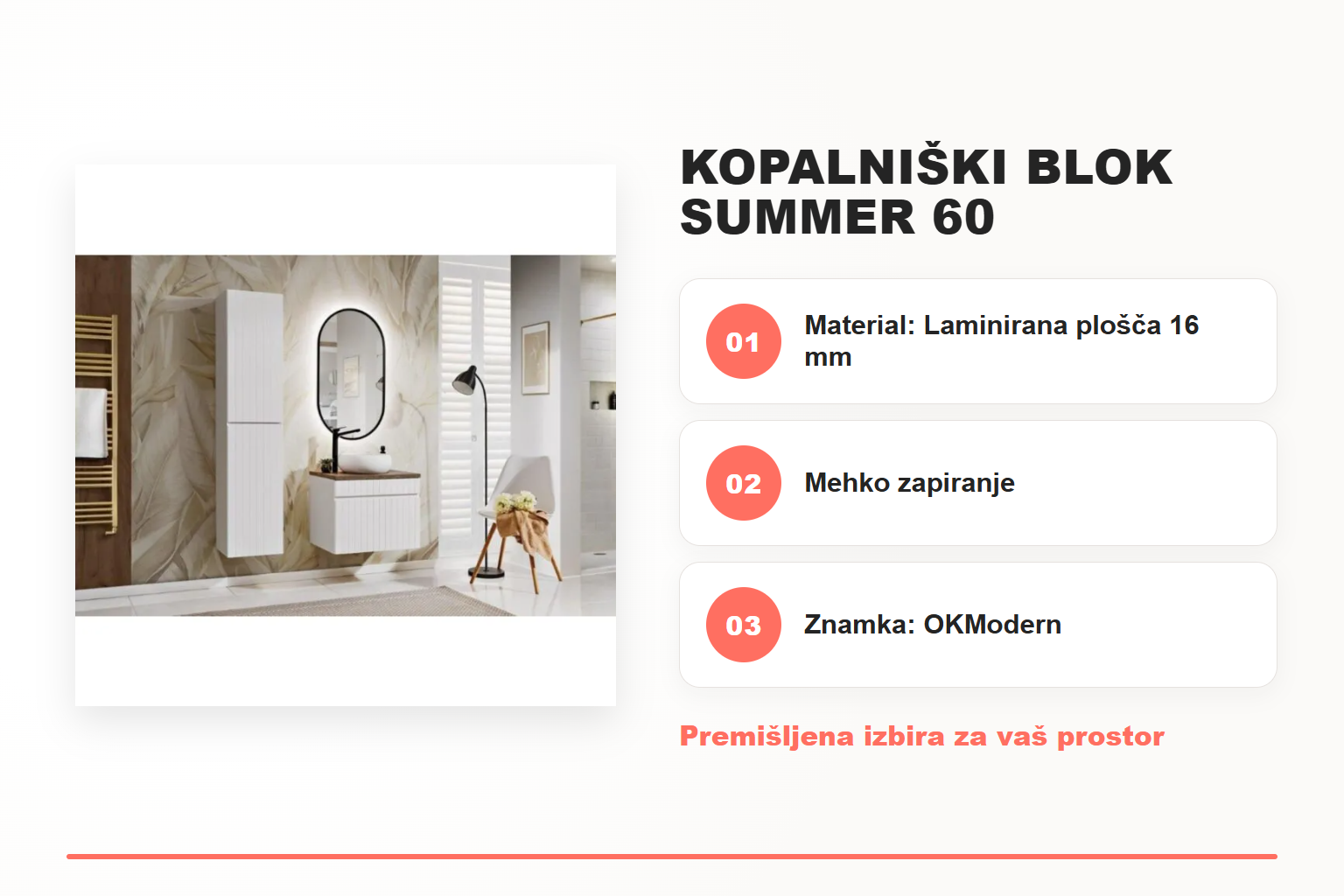 Kopalniški blok SUMMER 60 – pregled ključnih lastnosti