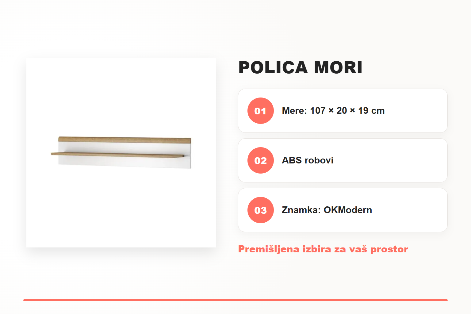 Polica MORI – pregled ključnih lastnosti