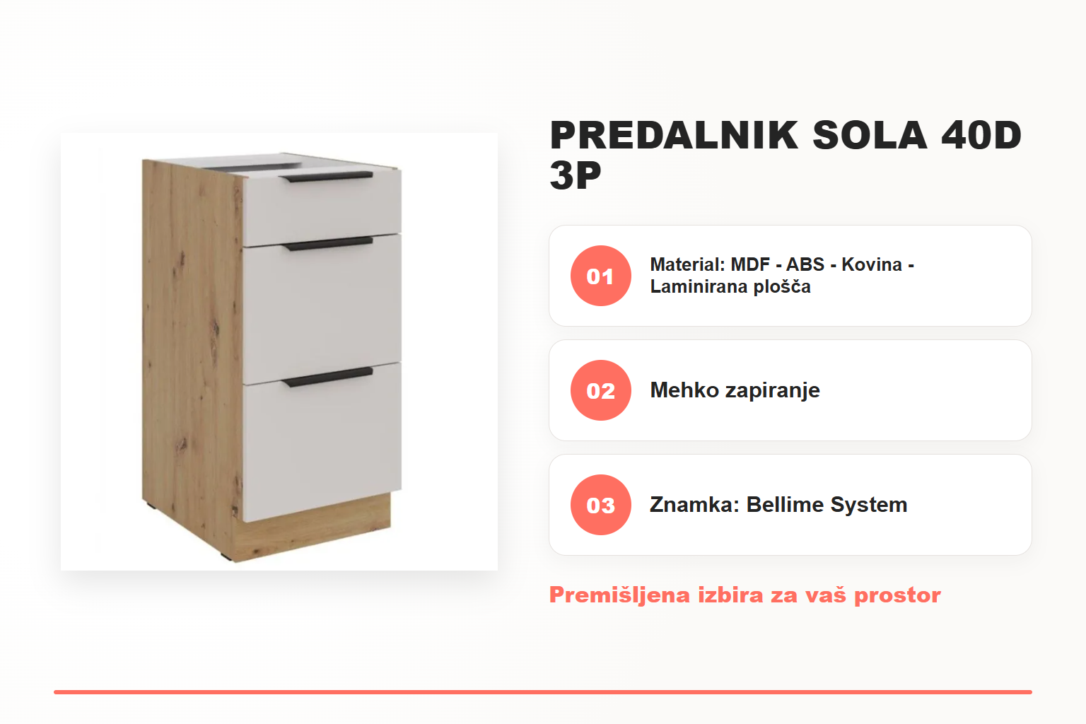 Predalnik SOLA 40D 3P – pregled ključnih lastnosti