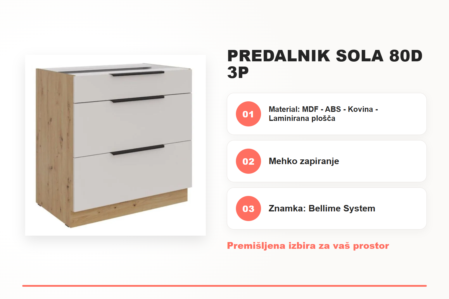 Predalnik SOLA 80D 3P – pregled ključnih lastnosti
