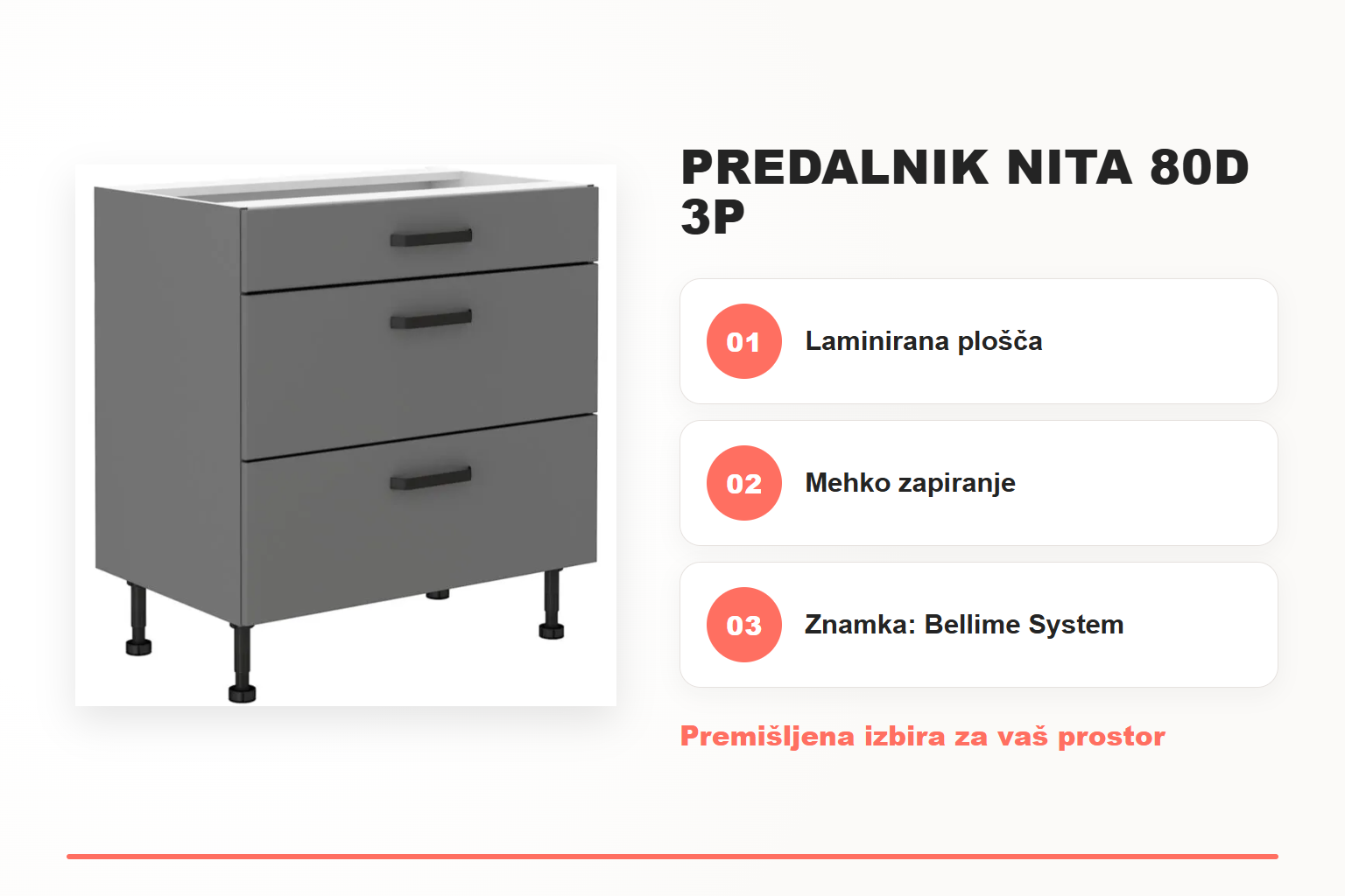 Predalnik NITA 80D 3P – pregled ključnih lastnosti