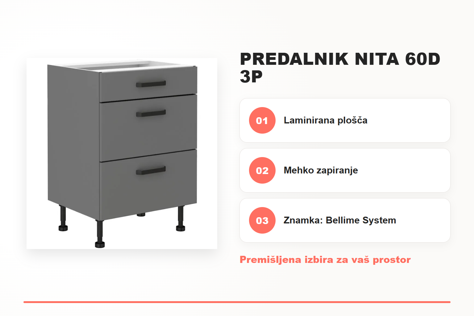 Predalnik NITA 60D 3P – pregled ključnih lastnosti