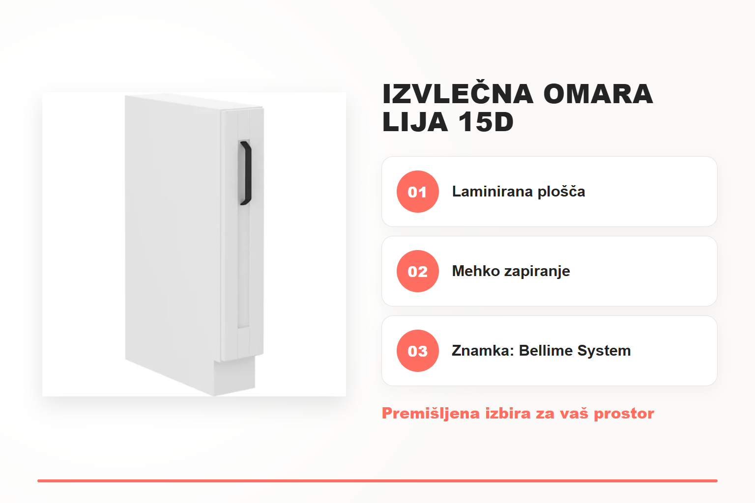Izvlečna omara LIJA 15D – pregled ključnih lastnosti